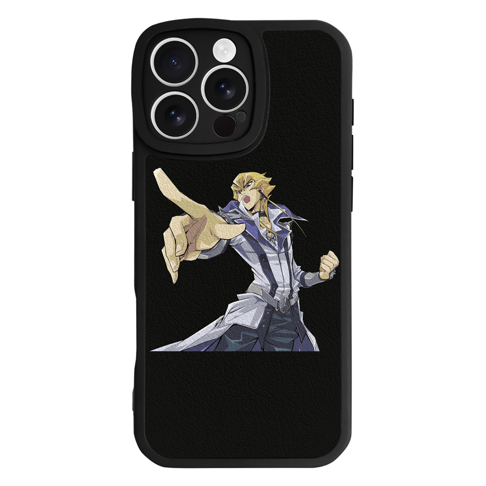 （画像用） 遊☆戯☆王 Yu-Gi-Oh! 【iPhone 16シリーズ対応】シリコンスマホケース（レザー調） 材質：シリコン